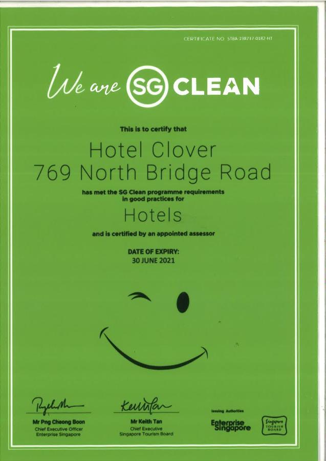 Hotel Clover 769 North Bridge Road Singapore Exterior photo